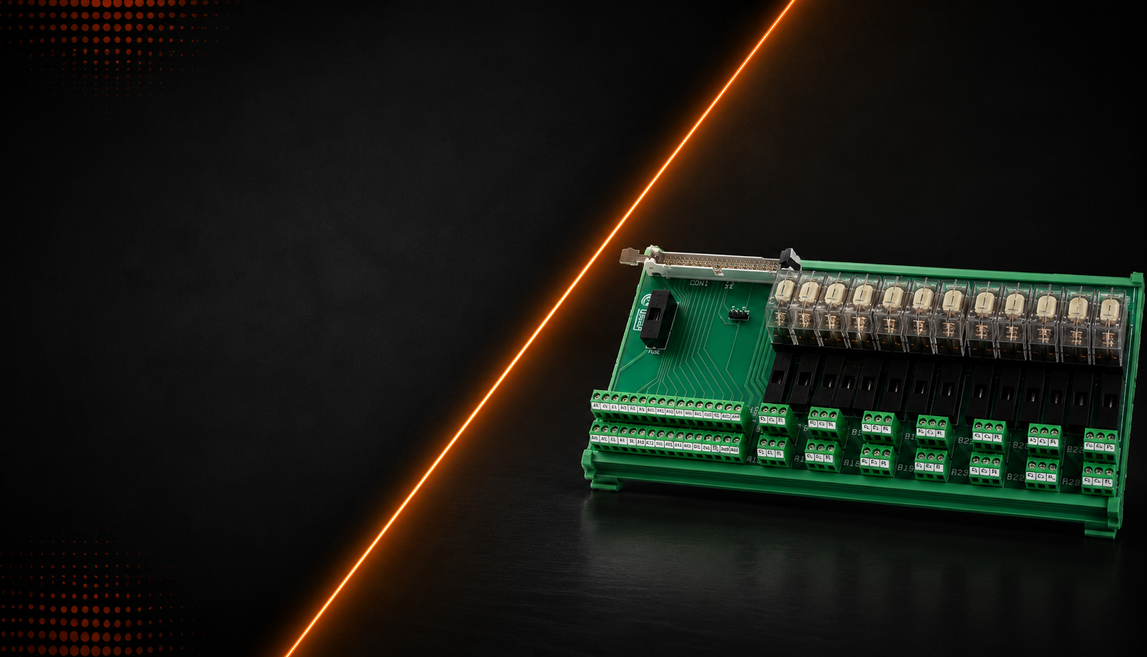 Werner CNC I/O breakout module with pre-wired connector