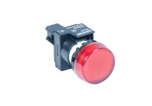 45 Series ø22 mm pilot light — red flush lens