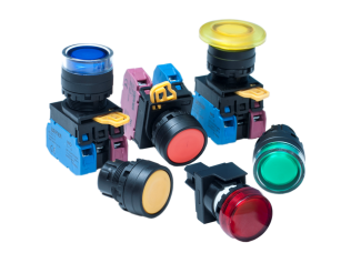 45 Series ø22 mm switches and pilot lights — nylon bezel range